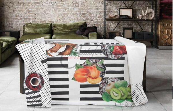 Tovaglia da tavola Emily disegno Walking Fruits