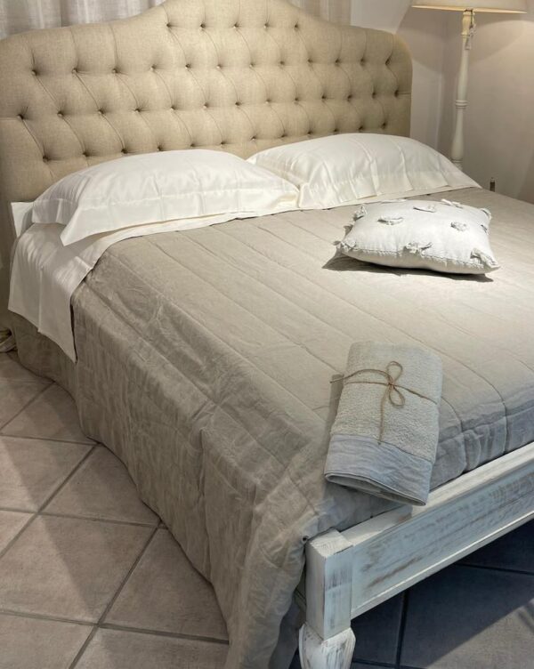 Letto matrimoniale Shabby Matafora Tessili