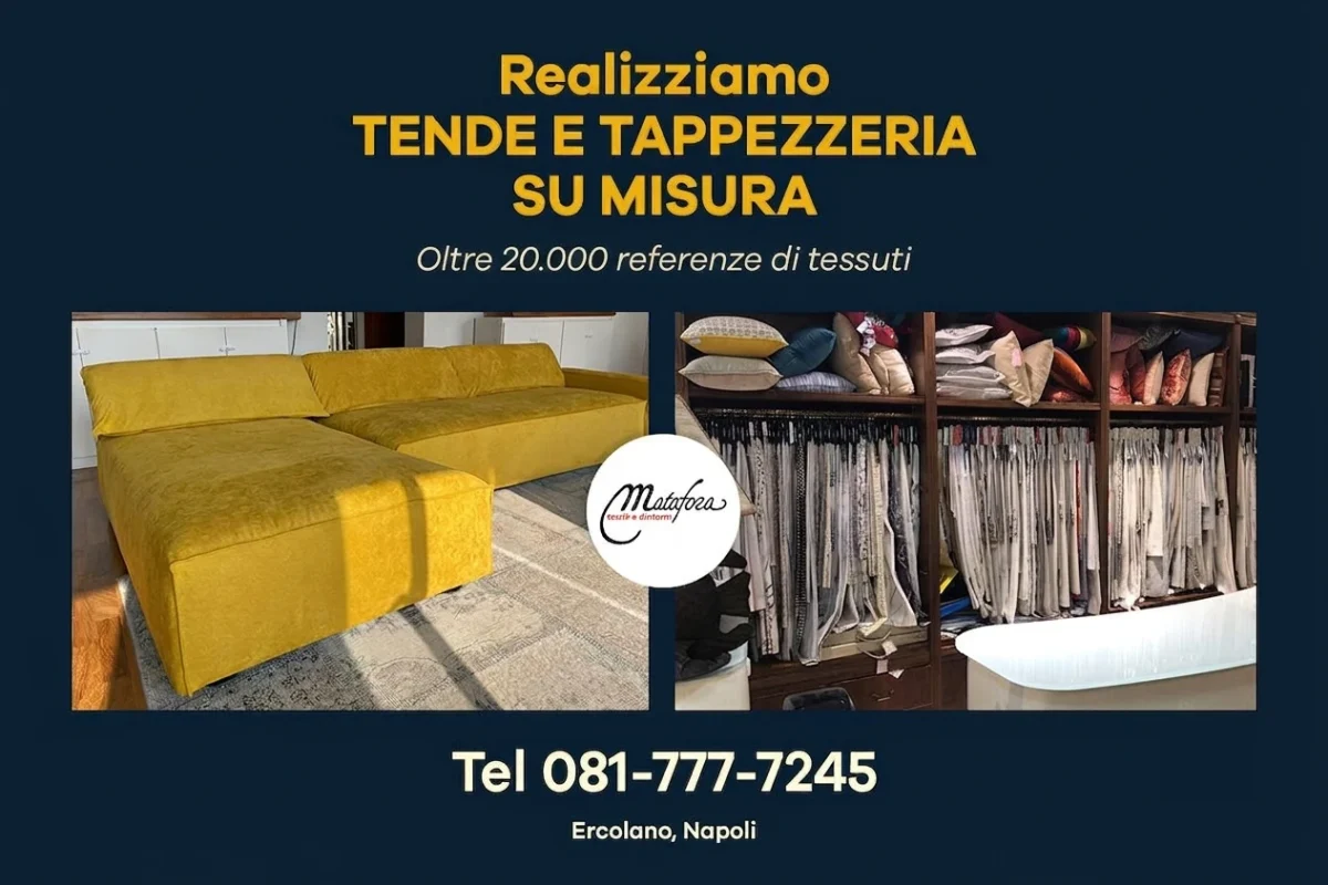 Tende su misura Ercolano - laboratorio sartoriale Matafora